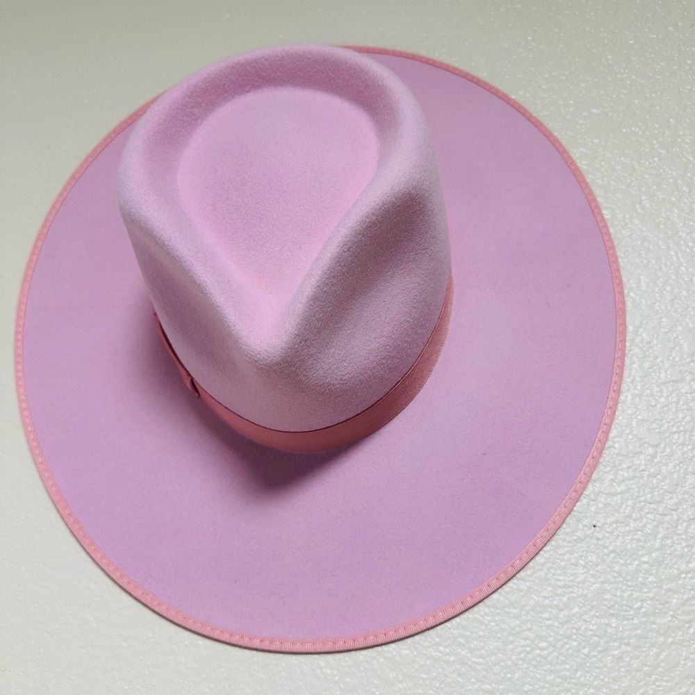 Lack of Color Stardust Rancher Fedora Hat - light Rose Pink size Small - Picture 1 of 4